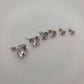 14k Prong set CZ Stud Earrings - Roung or Princess